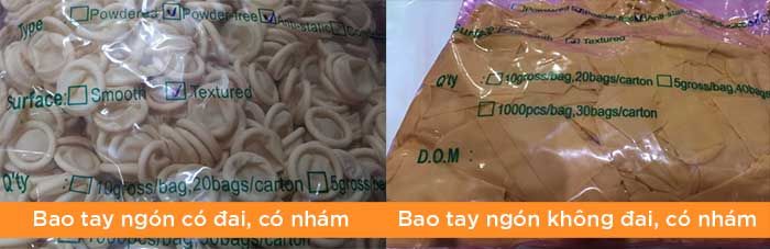 Bao tay ngón và Bao ngón tay chống tĩnh điện