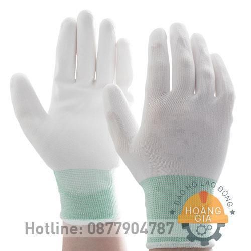 Găng tay thun phủ PU lòng bàn tay Găng tay thun phủ PU lòng bàn tay