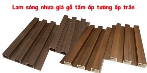 Lam sóng nhựa giả gỗ tấm ốp tường ốp