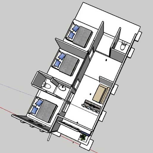 nhà cấp 4 xây bằng tấm bê tông nhẹ có nhiều ưu điểm