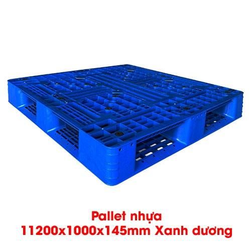 pallet nhựa 11200x1000x145mm xanh dương