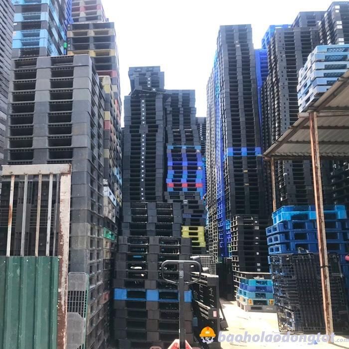 pallet nhựa cũ và pallet nhựa mới