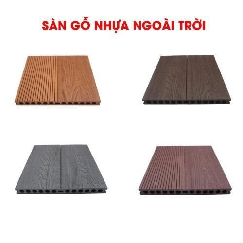 sàn nhựa vân gỗ ngoài trời