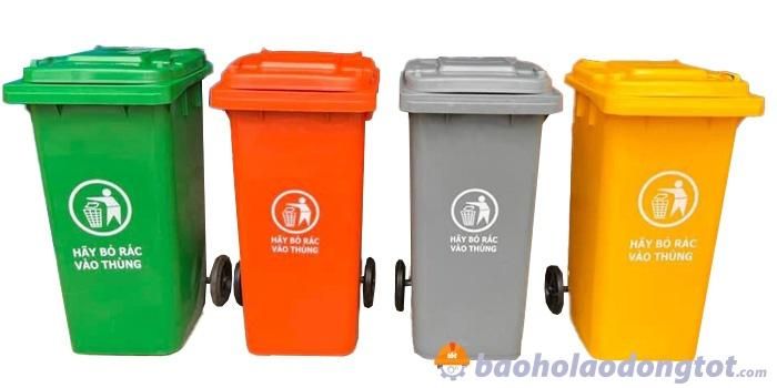 Thùng rác nhựa là gì? Cách phân loại rác thải theo màu sắc