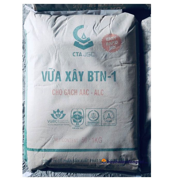 Vữa Xây Chuyên Dụng AAC BTN-1 M75 và M100 CTA