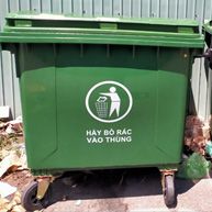 Xe đẩy rác 1100L