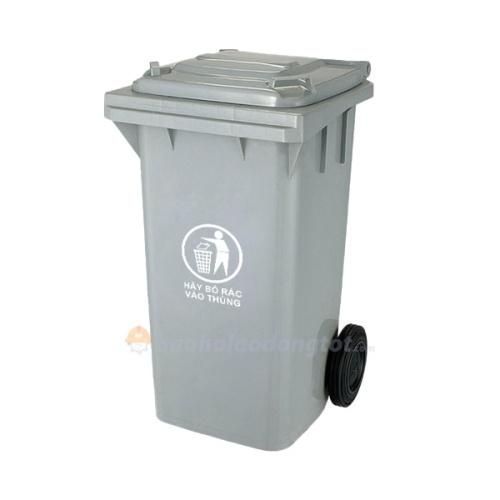 Thùng rác nhựa màu xám 120 lít Thùng Rác Nhựa Màu Xám 120 Lít