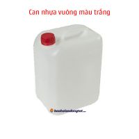 Can nhựa 30 lít vuông màu trắng