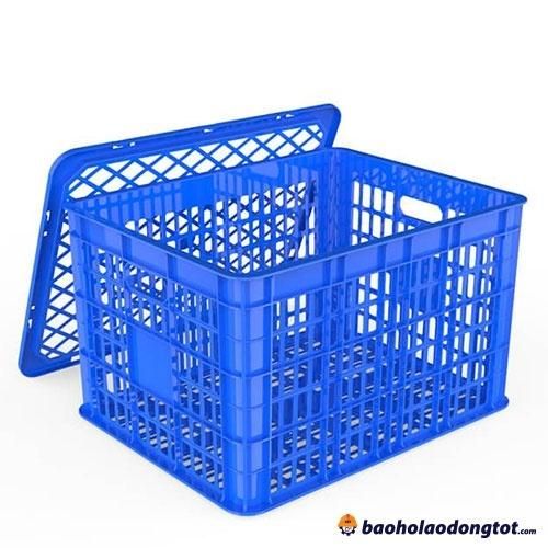 Thùng nhựa đựng trái cây 3T1 có nắp đậy Thùng nhựa đựng trái cây 3T1 có nắp đậy