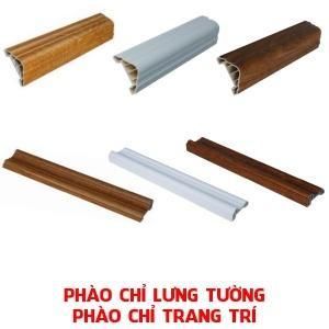 Phào chỉ lưng tường vân gỗ phào chỉ trang trí nhựa PVC