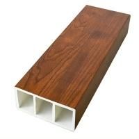 Lam nhựa giả gỗ cầu thang 100x50 (cột gỗ nhựa)