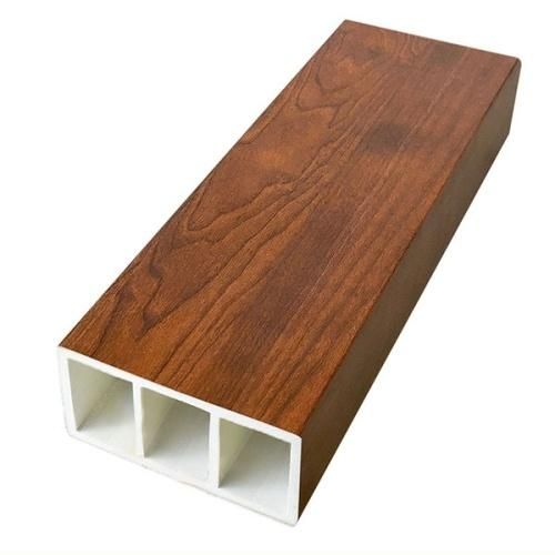 Lam nhựa giả gỗ cầu thang 100x50 (cột gỗ nhựa)