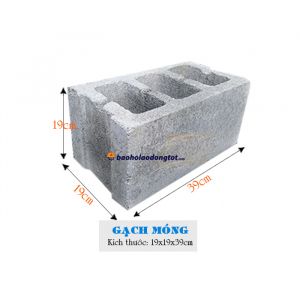 Gạch block bê tông không nung gạch móng 19x19x39