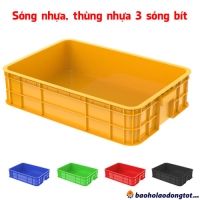 Sóng nhựa 3 sóng bít - thùng nhựa 3 sóng bít