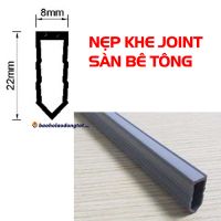 Nẹp khe joint (nẹp khe co giãn) sàn bê tông JBT-08 KT 8x22mm