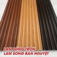 Lam sóng tròn gỗ nhựa (lam sóng bán nguyệt) ốp tường ốp trần