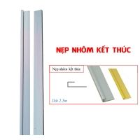 Nẹp nhôm kết thúc sàn gỗ tấm ốp lam sóng vàng inox