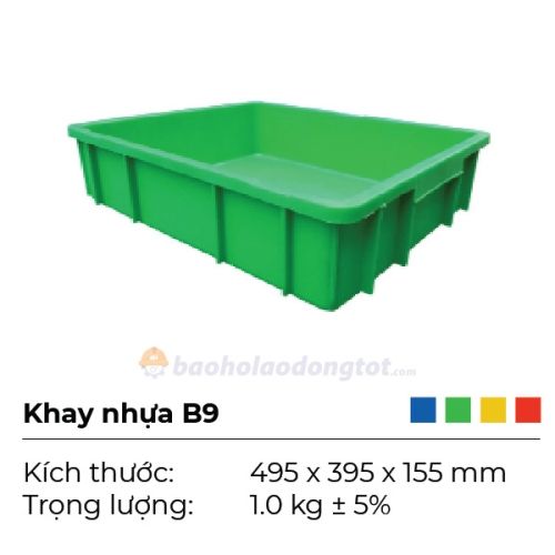 Khay nhựa B9 đựng liệu sản xuất (thùng nhựa B9)