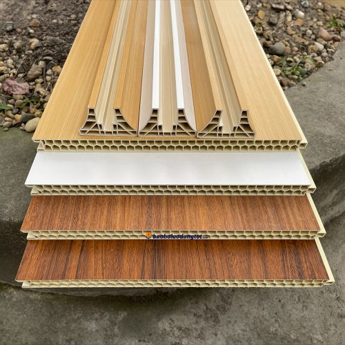 Tấm ốp vách ngăn 2 mặt NANO gỗ nhựa không cần khung xương