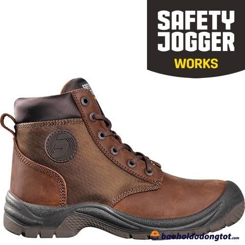 Giày Safety Jogger DAKAR S3 màu đen và nâu Size 36-47