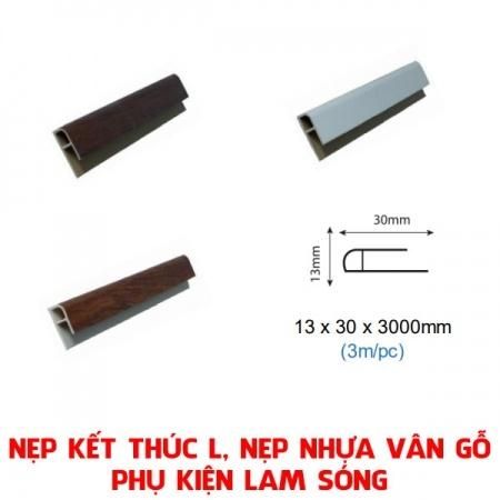 Nẹp kết thúc L sàn nhựa giả gỗ tấm ốp lam sóng