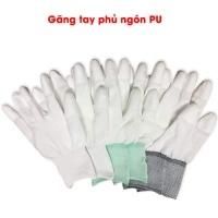 Găng tay phủ ngón PU, găng tay phủ PU đầu ngón màu trắng